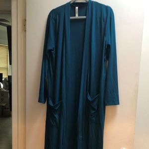 Teal Green Duster - Maxi - Size 1X - New Without T